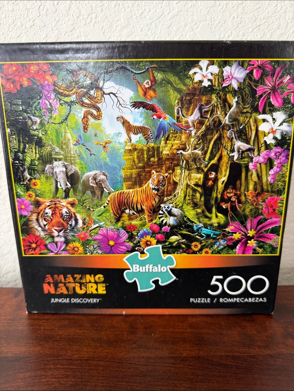 ♦️3 for $15♦️Buffalo Amazing Nature 500 piece puzzle “Jungle Discovery”
